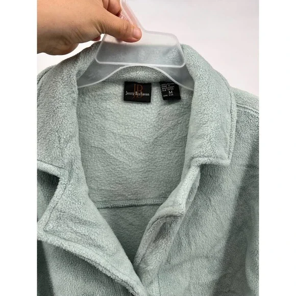 Jenny Buchanan Botton‎ Up Fleece Jacket Women's Size M - Picture 3 of 4